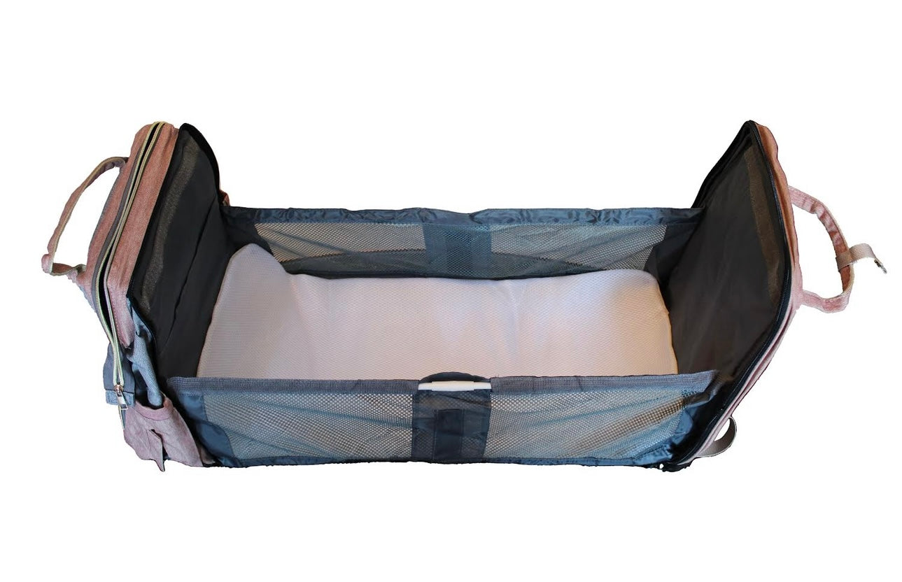 Wickeltasche mit Bettfunktion